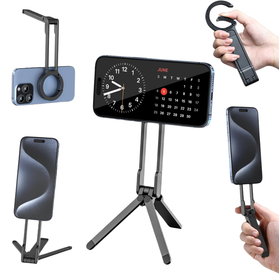 GXCT MA30 Carabiner Magnetic Phone Tripod for hands-free smartphone photography