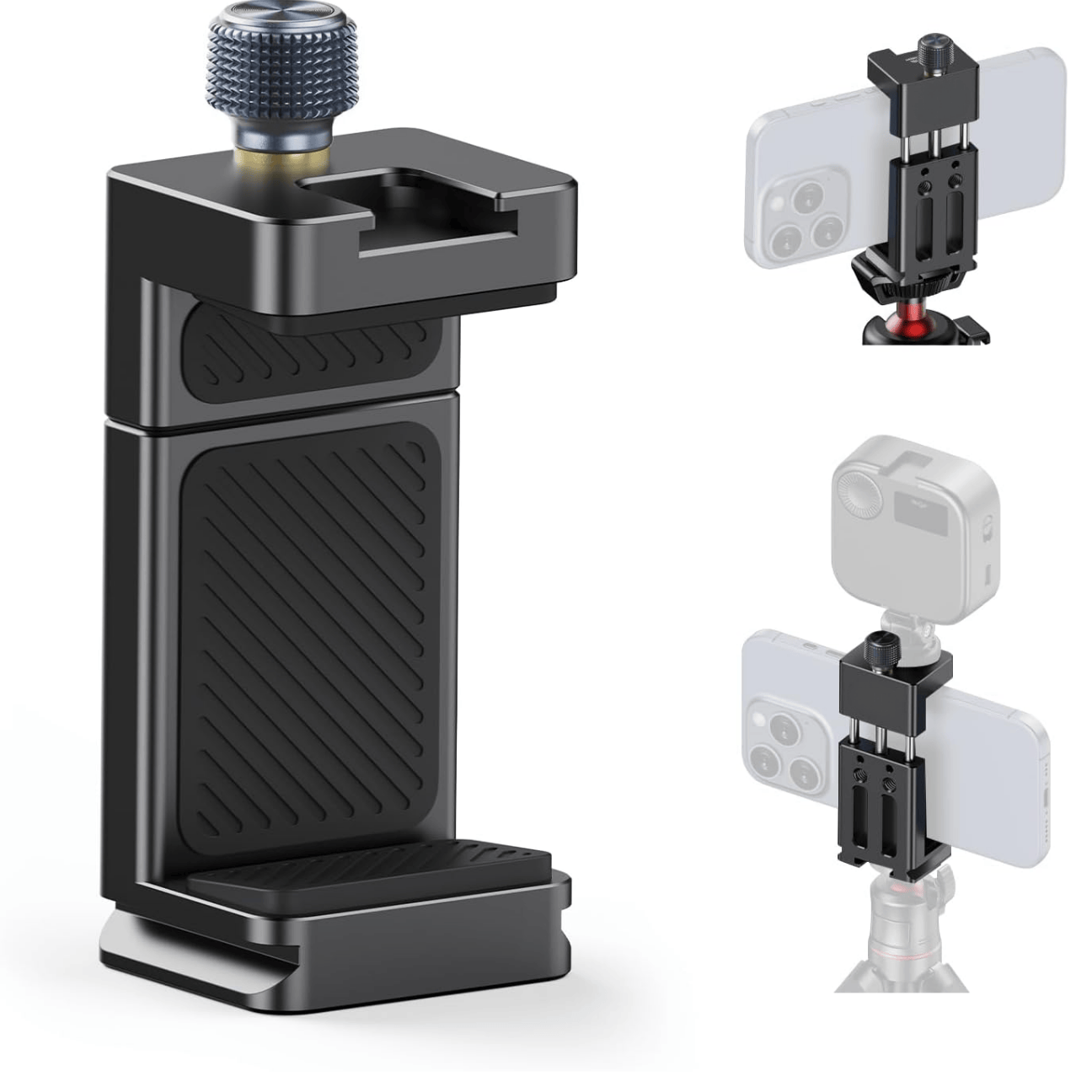 GXCT MA33 Metal Phone Tripod Mount for secure smartphone attachment on tripods and monopods