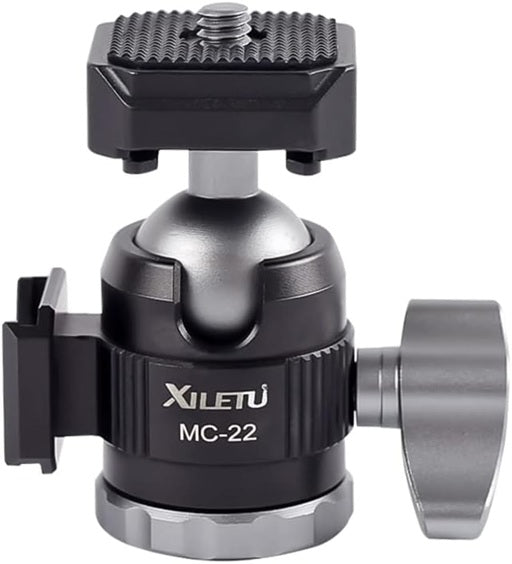GXCT MC-22 tripod ball head for camera with adjustable knob for smooth movement