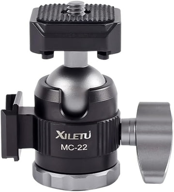 GXCT MC-22 tripod ball head for camera with adjustable knob for smooth movement