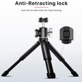 GXCT MT-14 portable tripod stand featuring anti-retracting lock for stable Vlog shooting