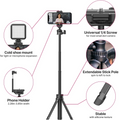GXCT MT-34 81cm 3 In 1 Extendable Tripod with phone holder and cold shoe mount for versatile photography