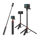 GXCT MT-41 Mini Tripod with extendable selfie stick for versatile sports camera use