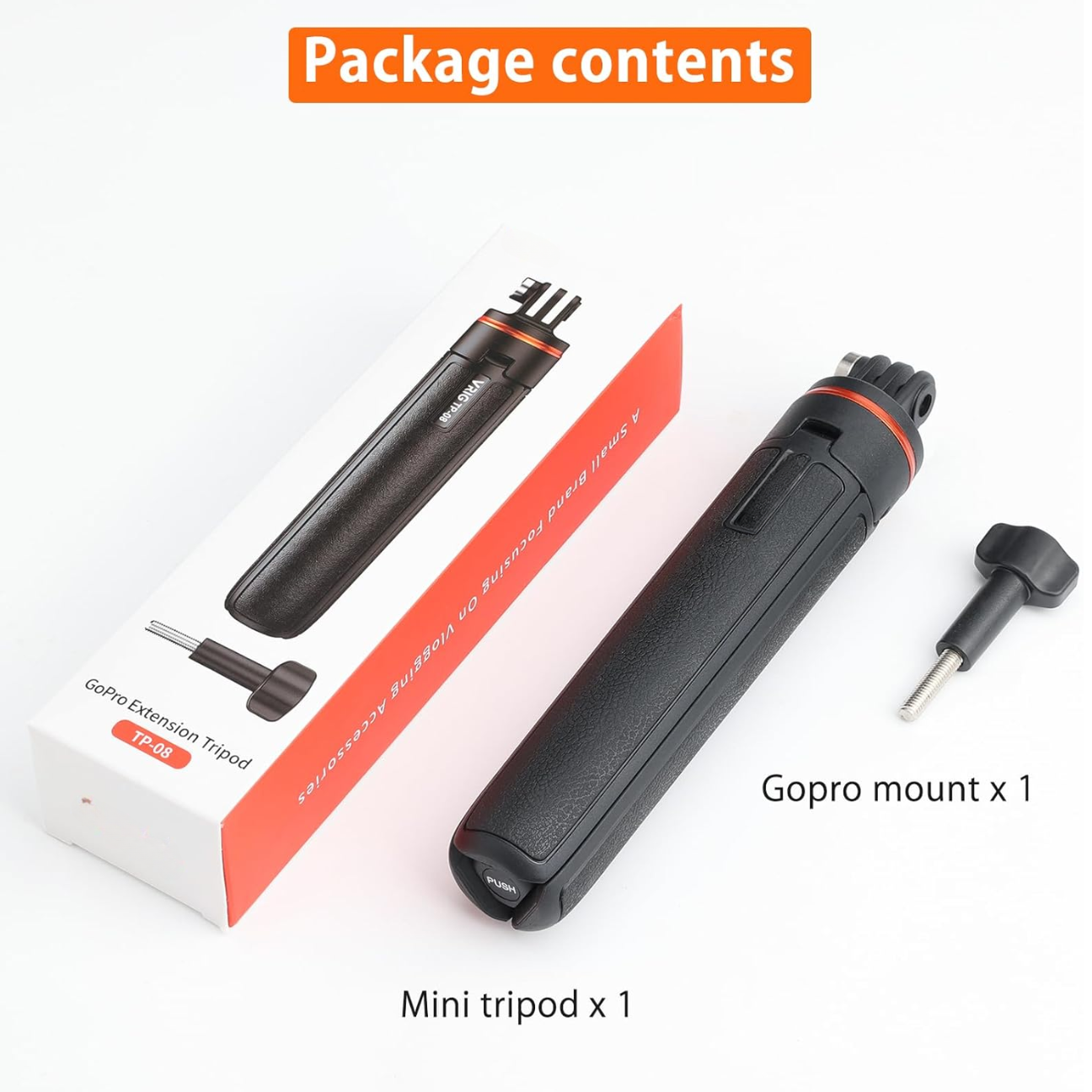VMIDirect GXCT MT-41 Mini Tripod with GoPro mount and compact design for versatile photography