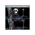 GXCT MT-44 Extendable Phone Tripod with integrated clip design for smartphones and cameras
