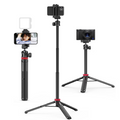 GXCT MT-44 Extendable Phone Tripod with Adjustable Height and Versatile Mounting Options