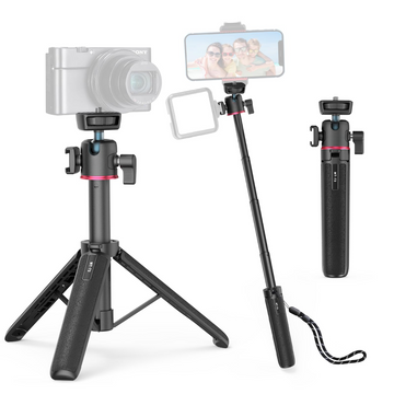 GXCT MT73 Tripod Selfie Stick with Adjustable Height for Versatile Photography and Video Capture
