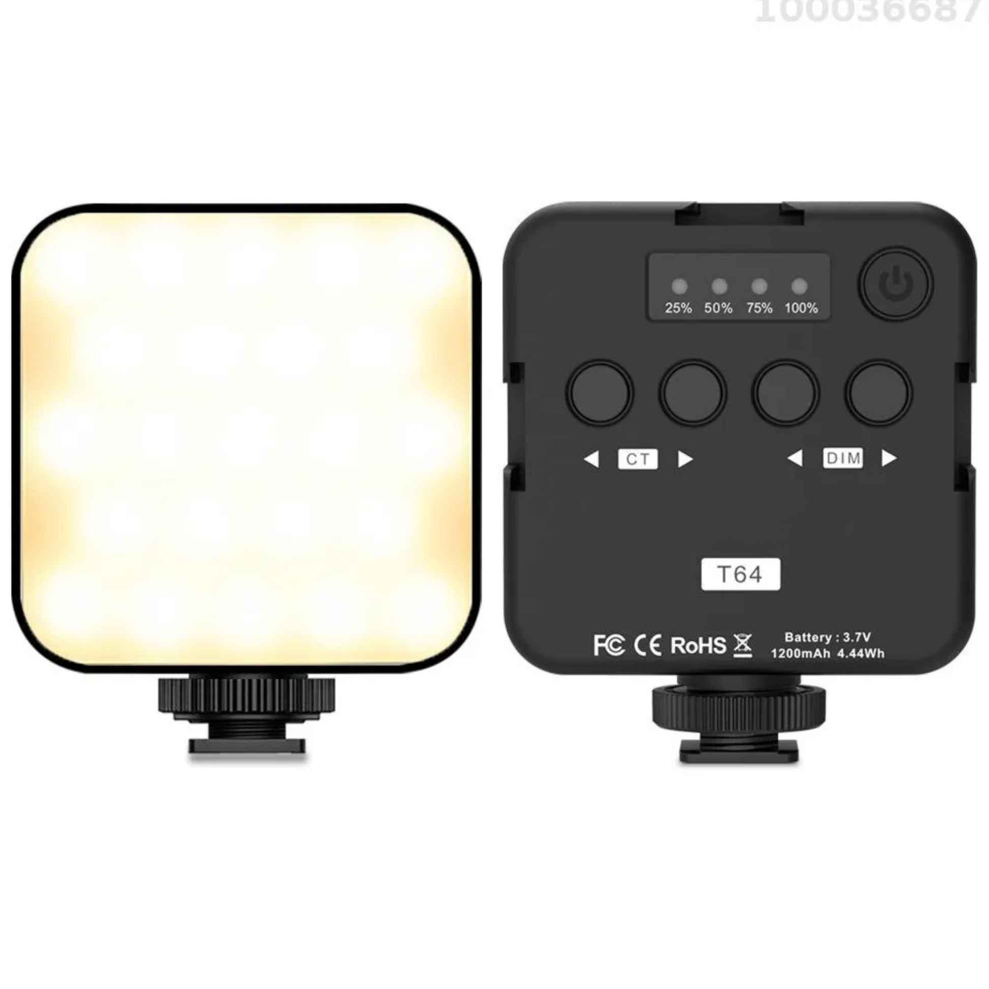 GXCT T64 Pocket LED Video Light with adjustable brightness and color temperature settings for versatile lighting