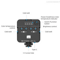 GXCT T64 Pocket LED Video Light with color temperature control and brightness settings