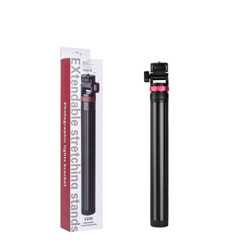 GXCT V200 2M Folding Tripod in sleek black design with packaging displayed for easy portability