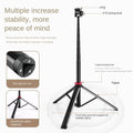 GXCT V200 2M Folding Tripod with adjustable height and non-slip foot pad for stable selfies