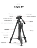 GXCT VT-01 Professional Heavy Duty Tripod And Monopod with adjustable features and rubber pads for stability