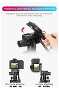 GXCT VT-01 Professional Heavy Duty Tripod And Monopod with adjustable plate for horizontal and vertical shooting