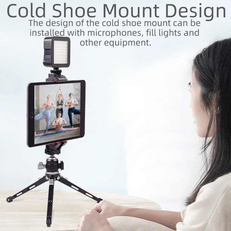 GXCT XJ17 ST-29 Tablet Tripod Mount with Cold Shoe for Microphones and Lights