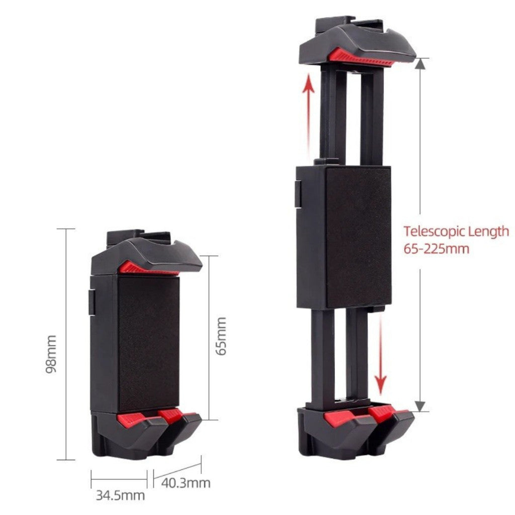 GXCT XJ17 ST-29 Tablet Tripod Mount with adjustable grips for secure tablet mounting