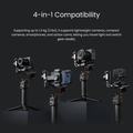 VMIDirect Gimbal Stabilizer with 4-in-1 compatibility for cameras, smartphones, and action cams