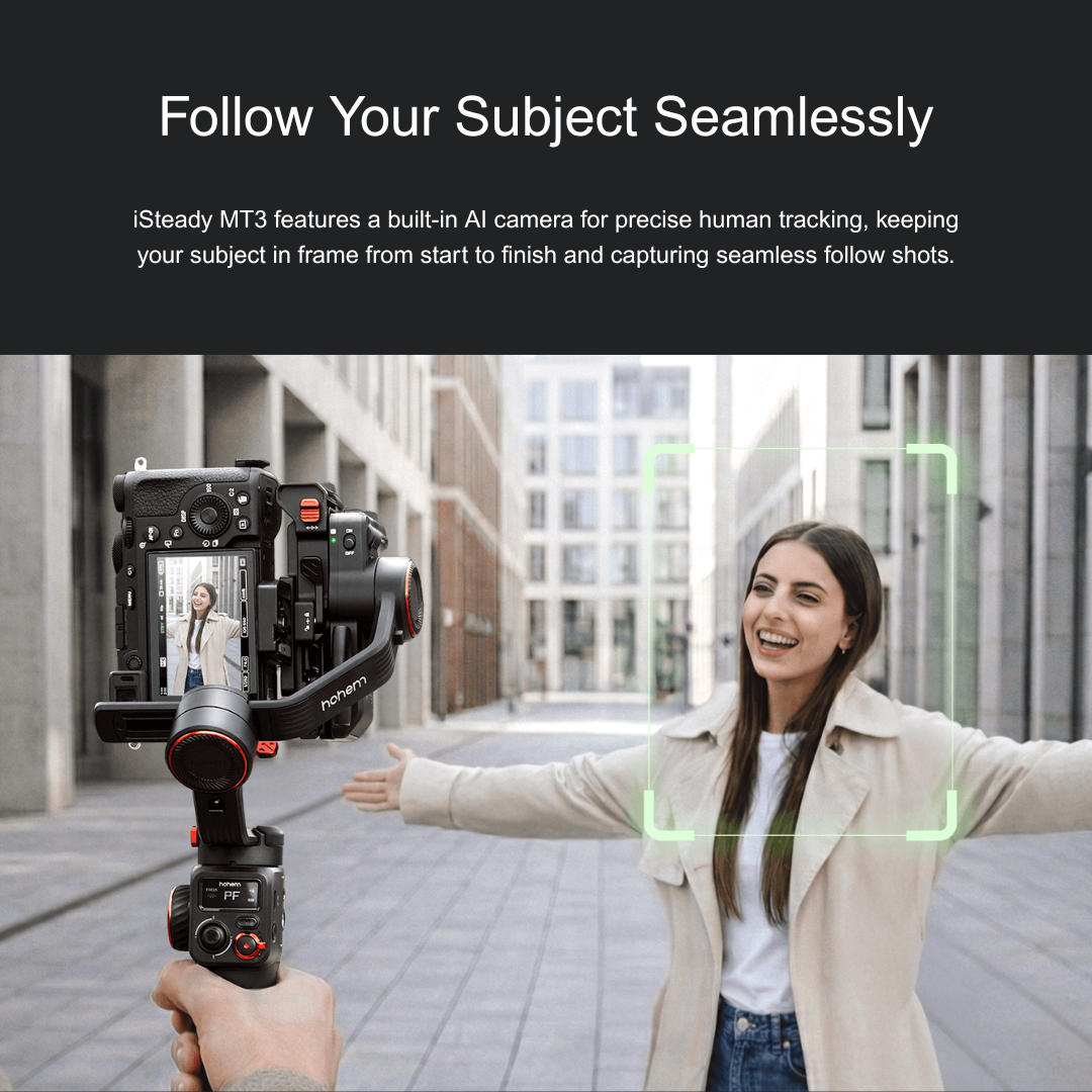 iSteady MT3 Gimbal Stabilizer with built-in AI camera for seamless subject tracking