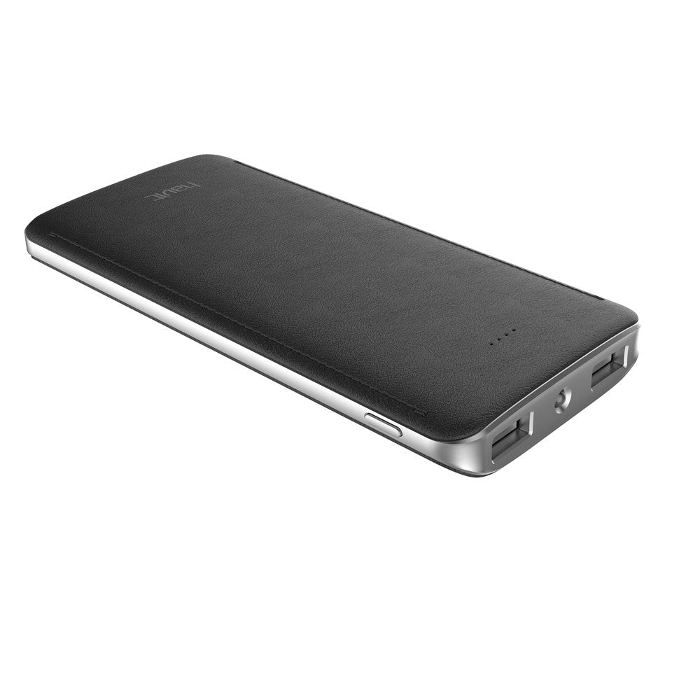 VMIDirect 10000mAh Power Bank in sleek black design with dual USB output ports