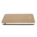 VMIDirect 10000mAh Power Bank in gold color, ultra-slim design for easy portability