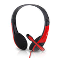 VMIDirect Gaming Headphone in red and black design with comfortable ear cushions and adjustable microphone