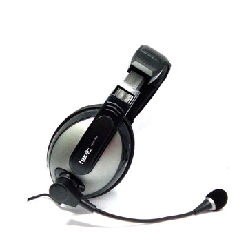 VMIDirect Headphones With Mic featuring adjustable headband and cushioned ear pads for comfort