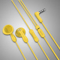 VMI Yellow Headset Phone with in-line microphone and 3.5mm audio jack for clear sound quality