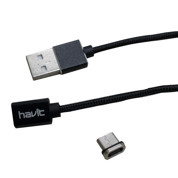 Havit Magnetic Cable with USB Type-A connector and removable magnetic Micro USB tip