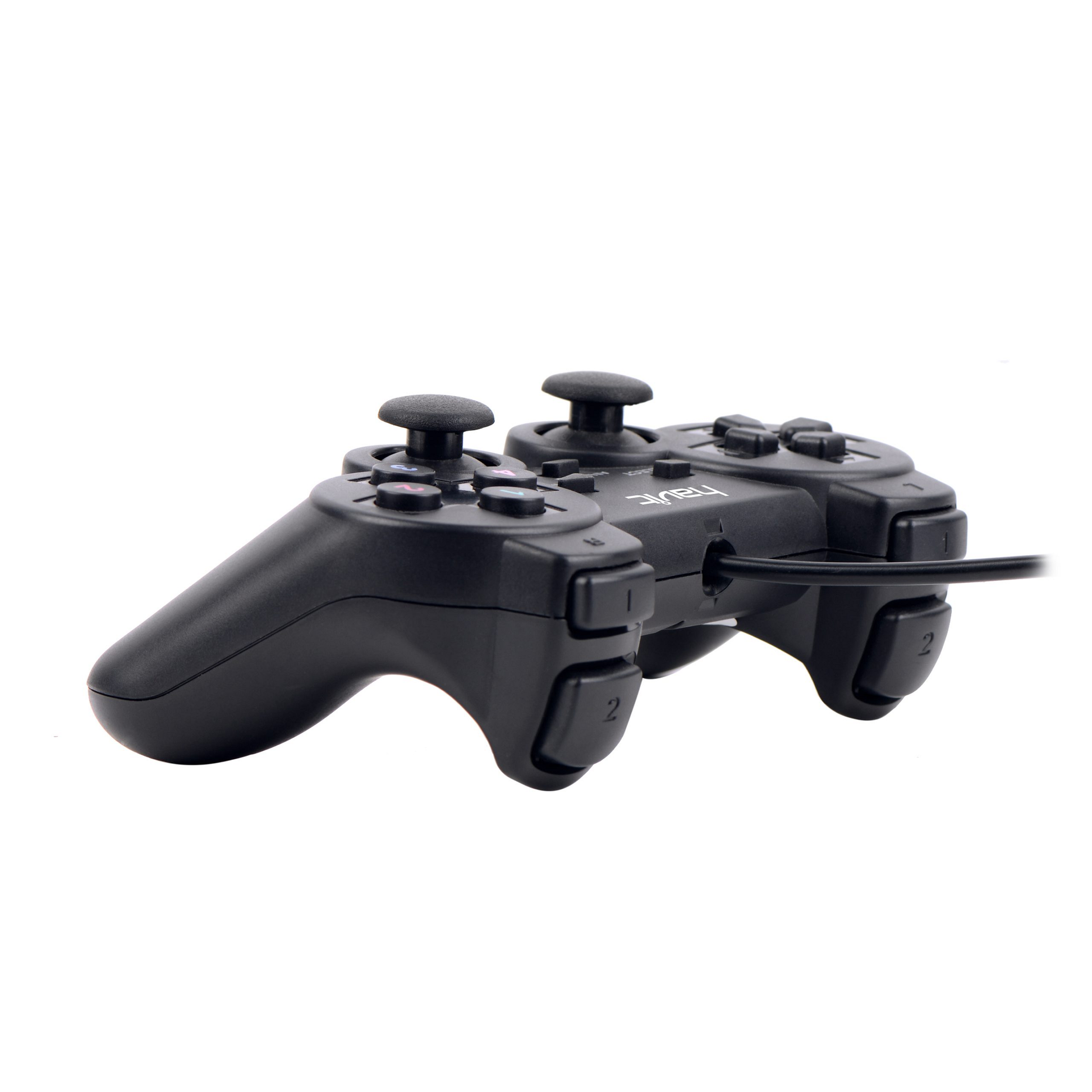 VMIDirect Wired PC Gaming Controller in black with dual analog sticks and responsive buttons
