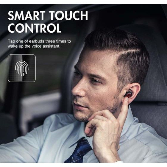 VMIDirect Wireless Earbuds with Smart Touch Control for Voice Assistant Accessibility