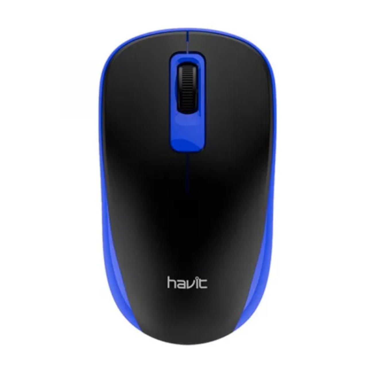 Havit Wireless Mouse in sleek black and blue design with ergonomic shape for comfort