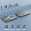 VMIDirect Magnetic Wireless Power Bank with 5000mAh Capacity and Ultra Slim Design for Fast Charging