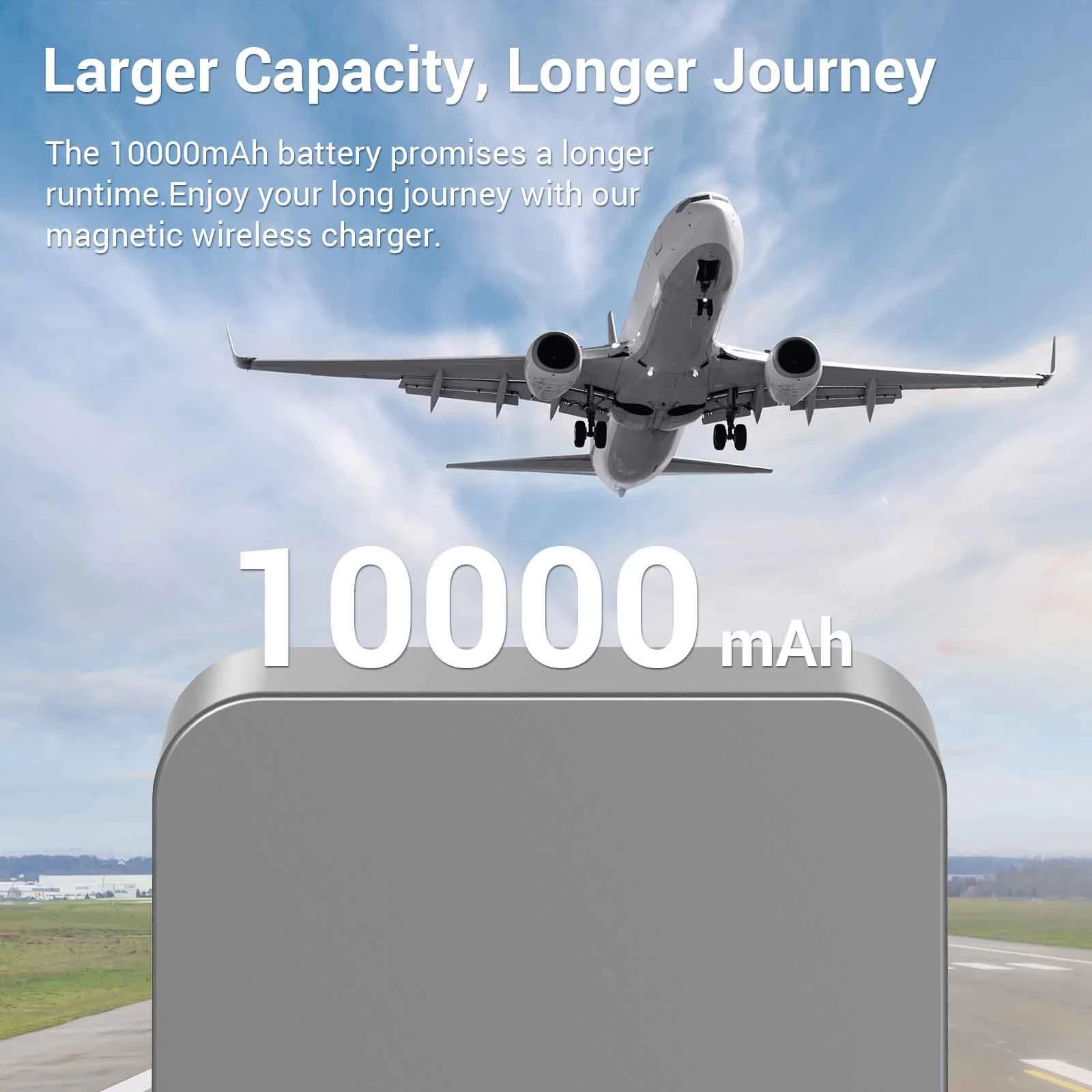 VMIDirect Magnetic Wireless Power Bank with 10000mAh capacity for extended device charging