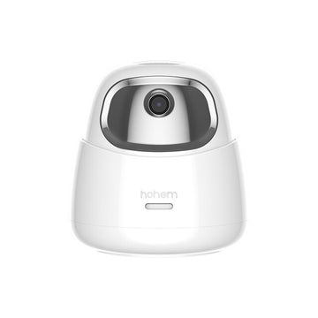 Hohem auto face tracking gimbal in white designed for smooth video capturing and user-friendly operation