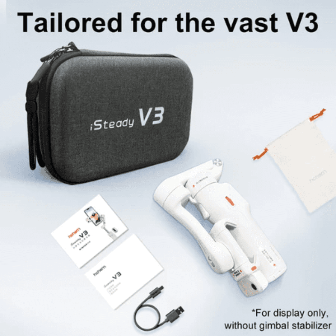 Protective carrying case for hohem gimbal, designed for safe transport and storage