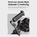 Hohem iSteady MT2 3-axis gimbal stabilizer with briefcase handle mode for creative shooting angles