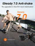 Hohem iSteady M6 smartphone gimbal with upgraded 3-axis stabilization for smooth filming while skating