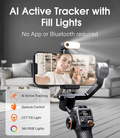 Hohem iSteady M6 smartphone gimbal with AI Active Tracker and fill lights for effortless photography
