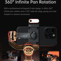 Hohem iSteady M7 gimbal for smartphone featuring 360-degree infinite pan rotation and 325-degree tilt range