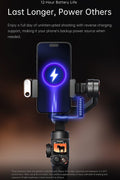 Hohem iSteady M7 gimbal for smartphone with 12-hour battery life and reverse charging support
