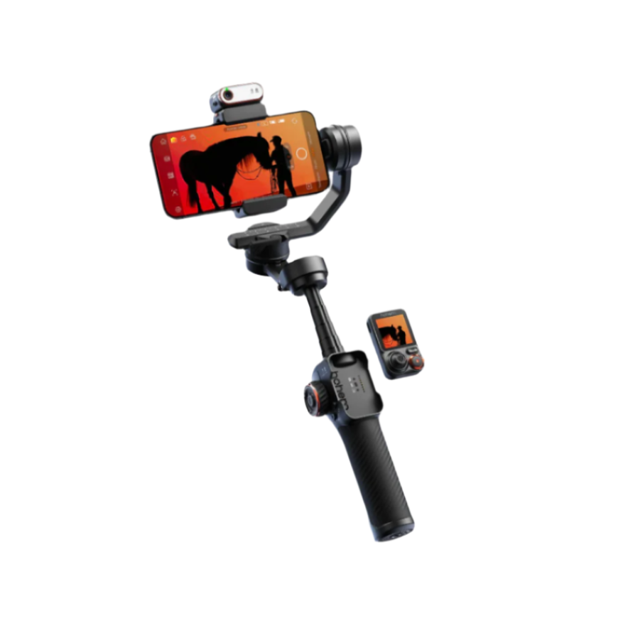 Hohem iSteady M7 gimbal for smartphone with adjustable grip and control panel for smooth filming