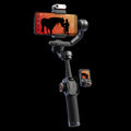 Hohem iSteady M7 gimbal for smartphone featuring adjustable grip and easy control panel