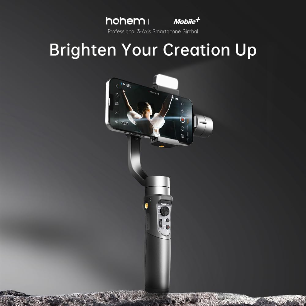Hohem iSteady Mobile Plus gimbal for smartphones supporting stable and smooth video creation
