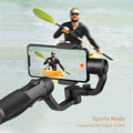 Hohem iSteady Mobile Plus gimbal for steady smartphone filming while kayaking in sports mode