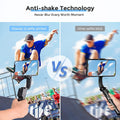 Comparison of Hohem iSteady Q gimbal stabilizer for smartphones showing anti-shake technology in action