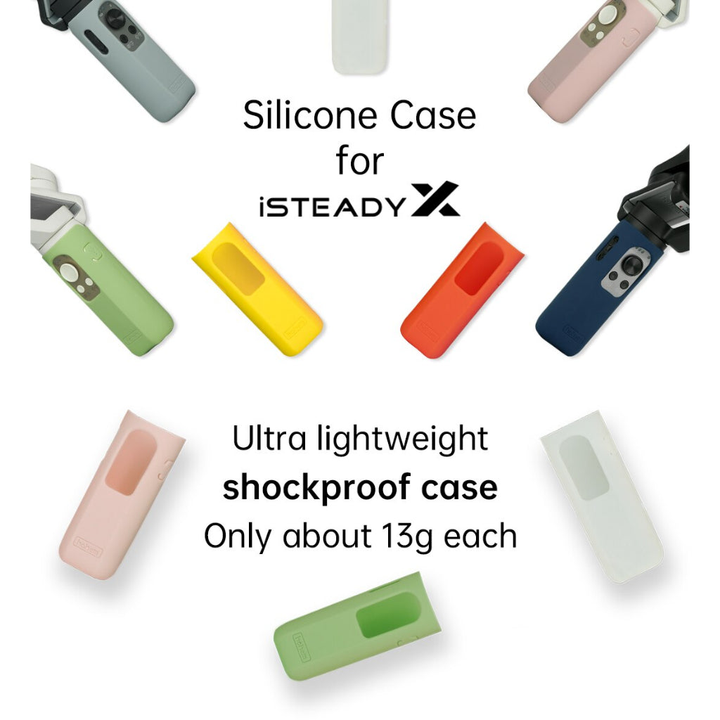 Colorful Hohem iSteady X silicone sleeve Ultra lightweight shockproof case for optimal protection