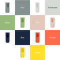 Colorful Hohem iSteady X silicone sleeve in multiple hues including grey, green, blue, and yellow