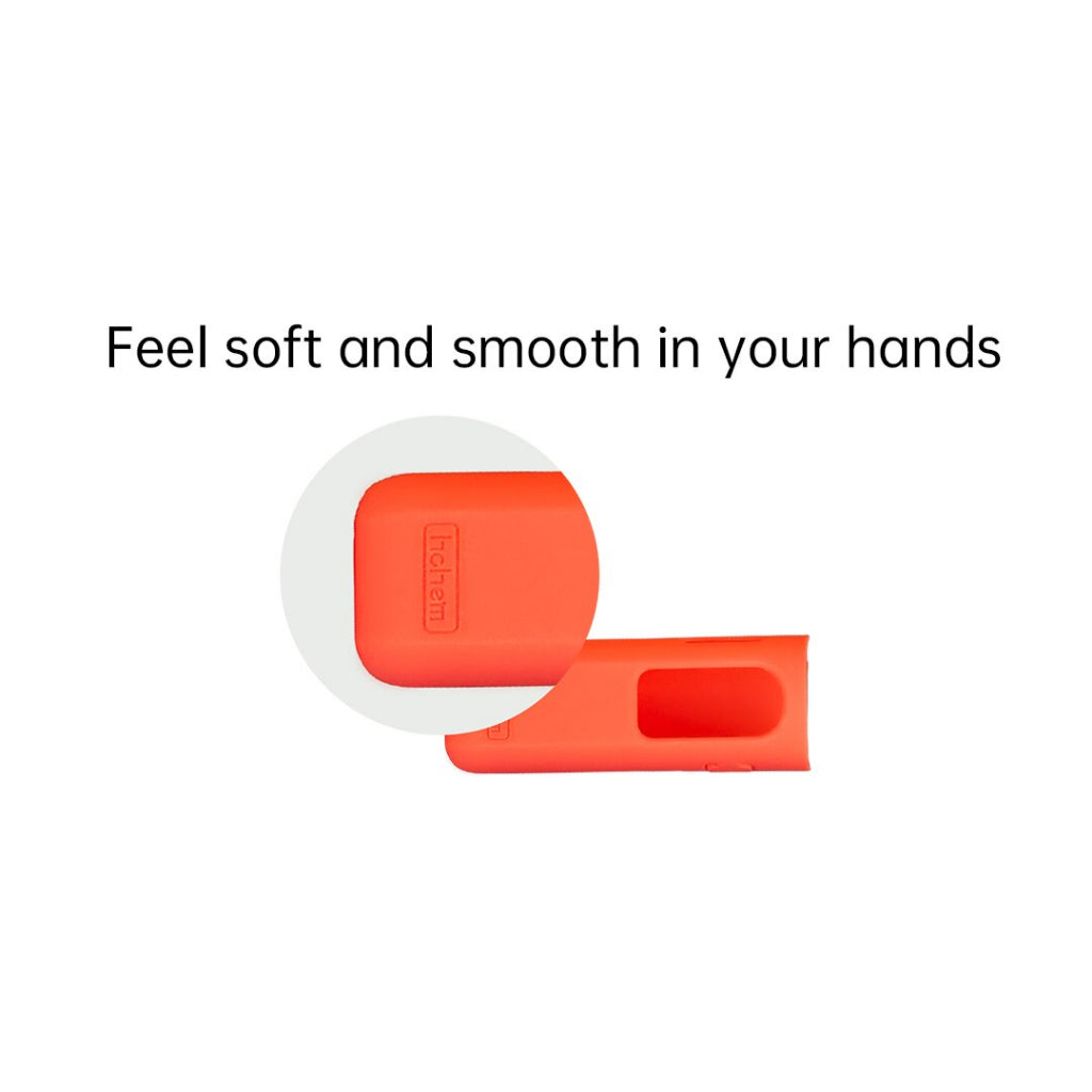 Hohem iSteady X Silicone Sleeve in red, offering a soft and smooth grip for enhanced comfort