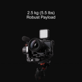 Smart AI Tracking 3-Axis Gimbal with a robust payload capability of 2.5 kg for stable filming