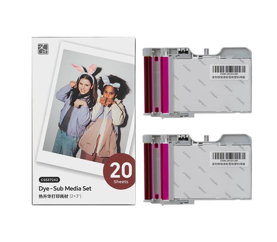 VMIDirect Photo Paper Dye-Sub Media Set with 20 Sheets for High-Quality Print