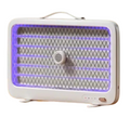 Indoor mosquito killer rechargeable lamp with UV light and safety grid for effective bug elimination
